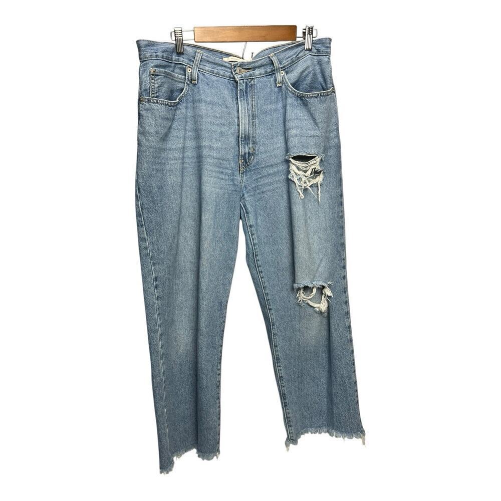 Levis Jeans Womens 32 94 Baggy Light Wash Denim